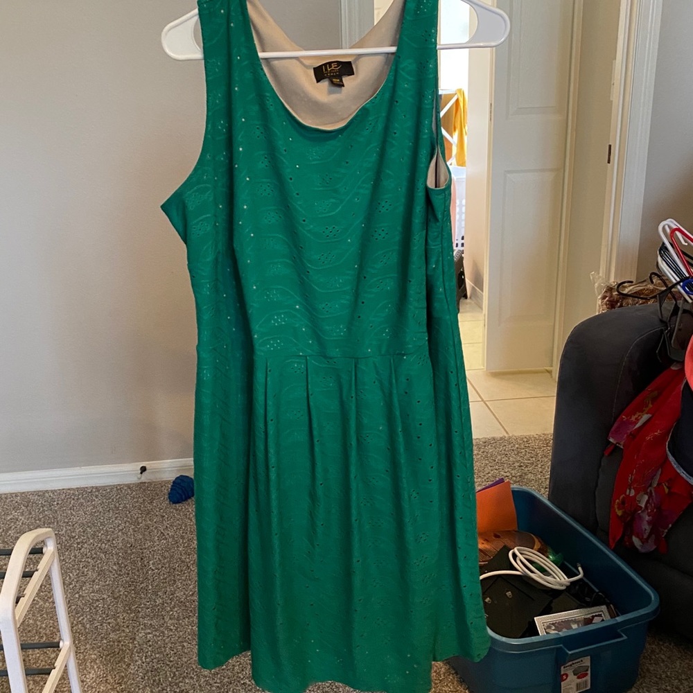 Emerald dress.